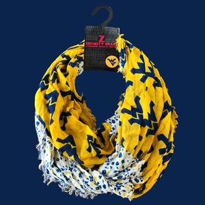 Yellow and Blue Infinity Scarf